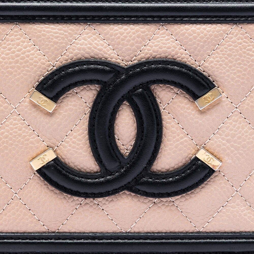 Pre-Loved Chanel Mini Caviar CC Filigree Crossbody - Picture 5 of 6
